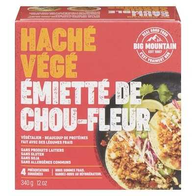 Big Mountain Bgmt Hache Vege Emiet Chou-Flr 340 g, 2,35 $/100g