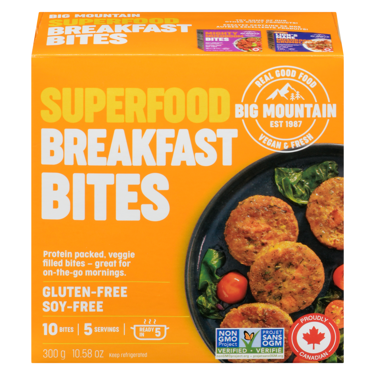 Big Mountain Superfood Breakfast Bites with Fresh Veggies