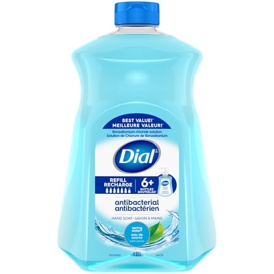 Dial Antibacterial Liquid Hand Soap Refill, Spring Water 1.53 l, $0.59/100ml