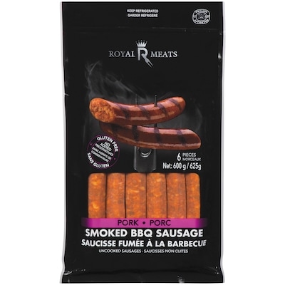 Royal Meats Pork BBQ Sausage 600 g, $1.67/100g