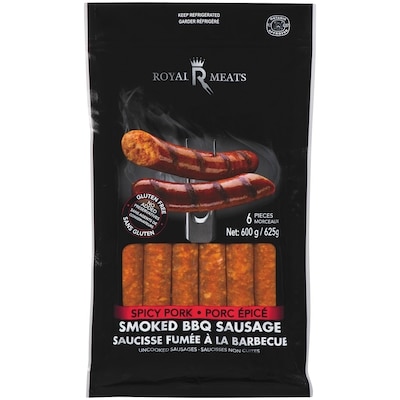 Royal Meats Spicy Pork BBQ Sausage 600 g, $1.67/100g