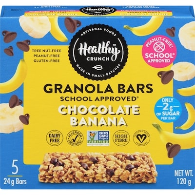 Healthy Crunch Granola Bars Chocolate Banana 24 g, $24.96/100g