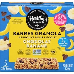 Healthy Crunch Hycr Barre Granola Choc Banane 24 g, 18,75 $/100g
