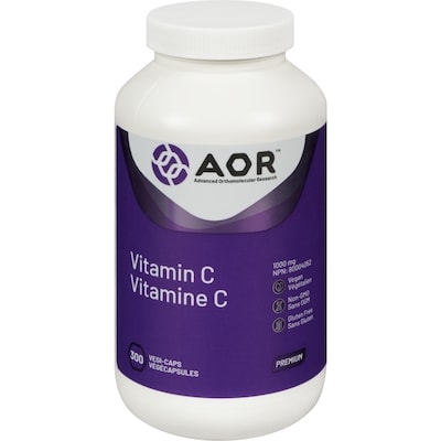 AOR Vitamin C 1000 mg 300 Vegi-Caps 300 ea, $0.17/1ea