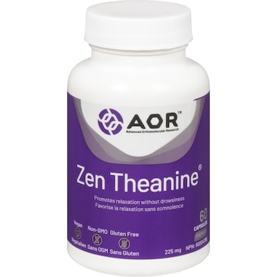 AOR Vegi-Caps Zen Theanine 225 Mg 60 ea, $0.83/1ea