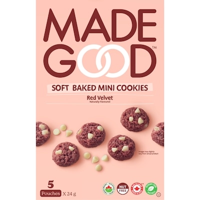 Made Good Red Velvet Soft Baked Cookies 120 g, $16.62/100g
