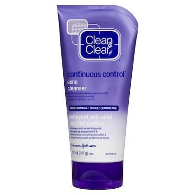 Clean & Clear Continuous Control Acne Cleanser 141 g, $9.21/100g
