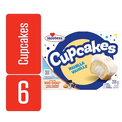 Hostess Vanilla Cupcakes 206 g, $1.46/100g