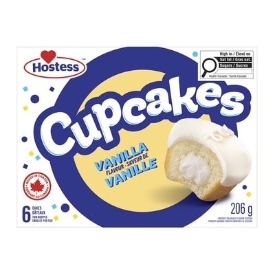 Hostess Cupcakes à la vanille 206 g, 1,84 $/100g