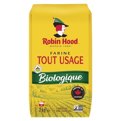 Robin Hood Farine Tout Usage Biologique 2 kg, 0,67 $/100g