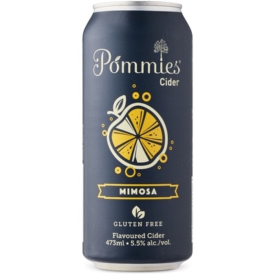 POMMIES Mimosa Cider (ID required at pick-up) 473 ml, $0.81/100ml