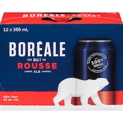 Boreale Pure Malt Rousse Beer (ID required at pick-up) 355 ml, $0.47/100ml