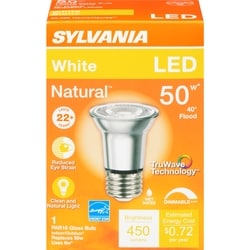 White Led 50 W 40° Flood Par16 Glass Bulb
