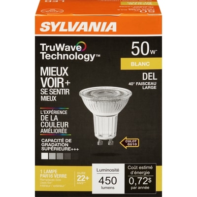 Sylvania Blanc Led 50 W 40° Faisceau Large Lampe Par16 Verre 1 ea, 8,00 $/1ch