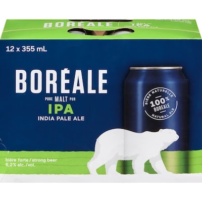 Boreale Pure Malt IPA Strong Beer (ID required at pick-up) 12x355.0 ml, $0.45/100ml