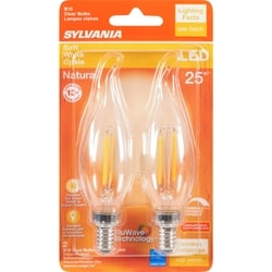 Soft White Led 25 W B10 Clear Bulbs