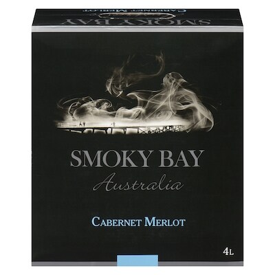 Smoky Bay Red Wine Cabernet Merlot (ID required at pick-up) 4000 ml, $1.25/100ml