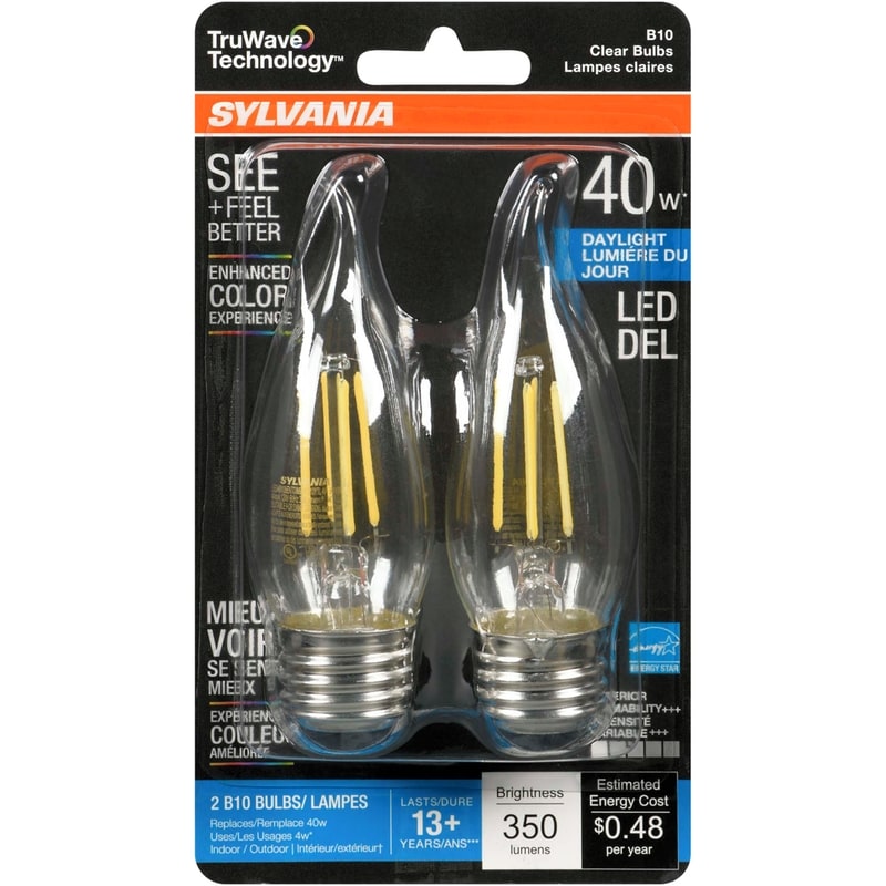 Daylight Led 40 W B10 Clear Bulbs