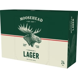 Moosehead Moosehead lager (Pièce d’identité requise au moment du ramassage) 24x355.0 ml, 0,42 $/100ml