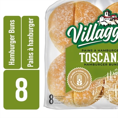Villaggio Pains à hamburger extra-moelleux Toscana 528 g, 0,87 $/100g