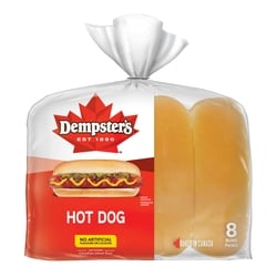 Dempster's Original Hot Dog Buns 376 g, $0.95/100g
