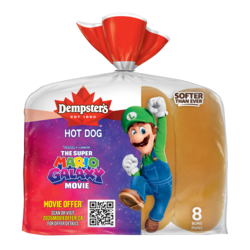 Dempster Original Hot Dog Buns 376 g, $0.80/100g