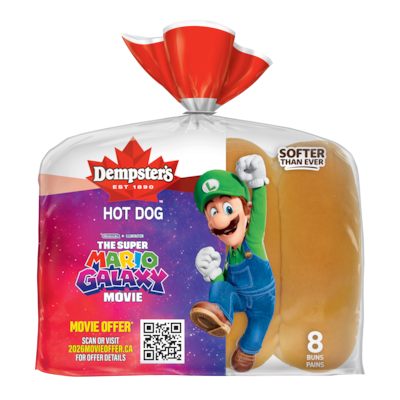 Dempster’s Pains à hot-dog originaux 376 g, 1,25 $/100g