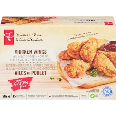 President's Choice Breaded Chicken Wing 907 g, $1.98/100g