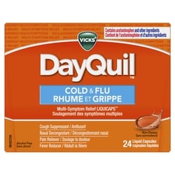 Cold & Flu Liquicap Medicine, 24ct