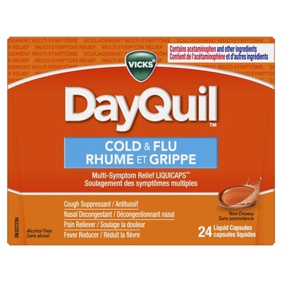 Vicks Cold & Flu Relief, 24 Liquid Capsules 24 ea, $0.58/1ea