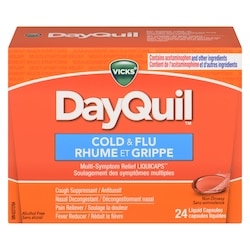 Vicks Soulagement des rhumes et grippe 24 capsules liquides 24 ea, 0,58 $/1ch