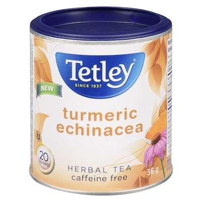 Tetley Turmeric Echinacea Herbal Tea 20 ea, $0.25/1ea