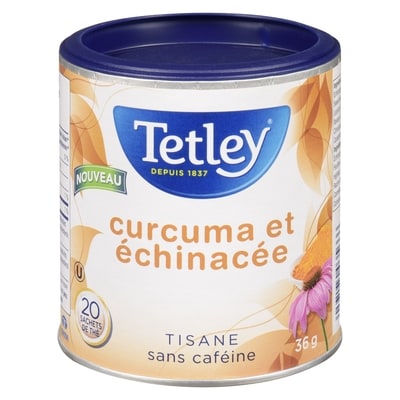 Tetley Curcuma Et Échinacée Tisane 20 ea, 0,25 $/1ch