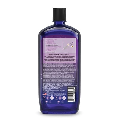 Bain Moussant avec du Sel D'Epsom Pur, Bain à la Mélatonine, Lavande et de Camomille Mélange D'Huiles Essentielles