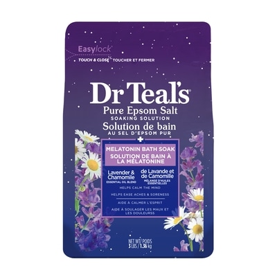 Dr. Teal's Salt Soak with Pure Epsom Salt, Lavender & Chamomile Essential Oils 1.36 kg, $0.82/100g