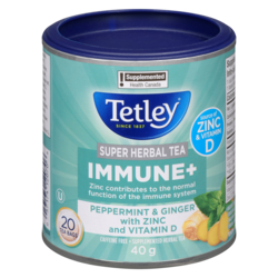Super Herbal Tea Immune+ Peppermint & Ginger With Zinc And Vitamin D