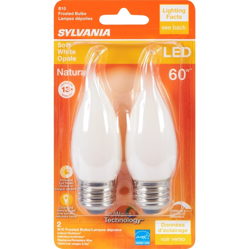 Soft White Led 60 W B10 Frosted Bulbs