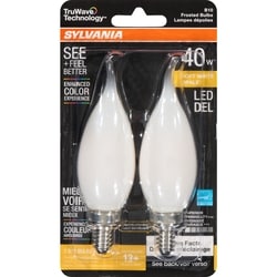 Soft White Led 40 W B10 Frosted Bulbs