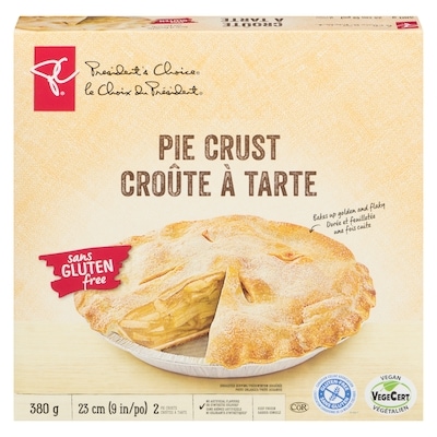 President's Choice Gluten Free Pie Crust 380 g, $2.10/100g