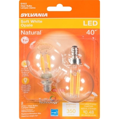 Sylvania Opale Led 40 W G16.5 Lampes Claires 2 ea, 7,00 $/1ch