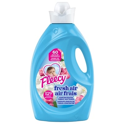 Fleecy Liquid Fabric Softener, Fresh Air 2.6 l, $0.46/100ml