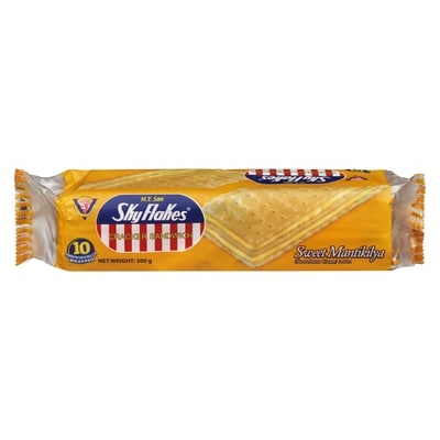 Skyflakes Sweet Mantikilya Sweet Butter Cream Flavor Snack Pack Cracker Sandwich 300 g, $1.00/100g