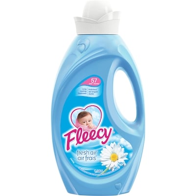 Fleecy Liquid Fabric Softener, Fresh Air, 57 Loads 1.36 l, $0.51/100ml