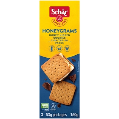 Schar Gluten-Free Honeygrams 160 g, $4.68/100g
