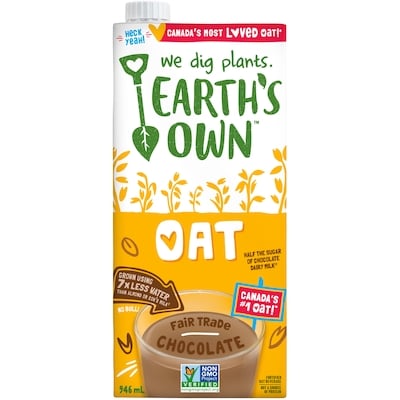Earth's Own Oat Beverage, Chocolate 946 ml, $0.26/100ml