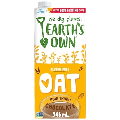 Earth's Own Oat Beverage, Chocolate 946 ml, $0.35/100ml