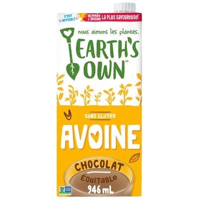 Earth’s Own Sans gluten Boisson à l’avoine Chocolat 946 ml, 0,26 $/100ml