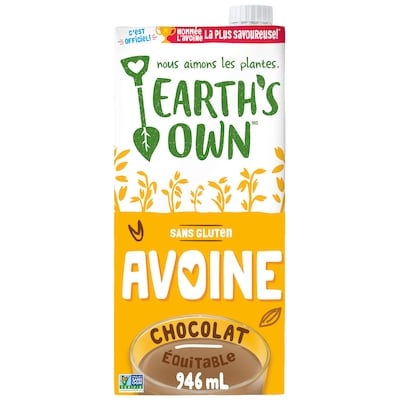 Earth’s Own Sans gluten Boisson à l’avoine Chocolat 946 ml, 0,35 $/100ml