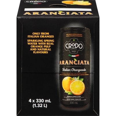 Crodo Aranciata Sparkling Spring Water With Real Orange Pulp And Natural Flavours 330 ml, $1.82/100ml