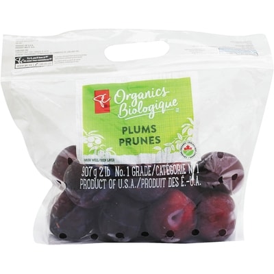 PC Organics Plum  907 g, $1.10/100g